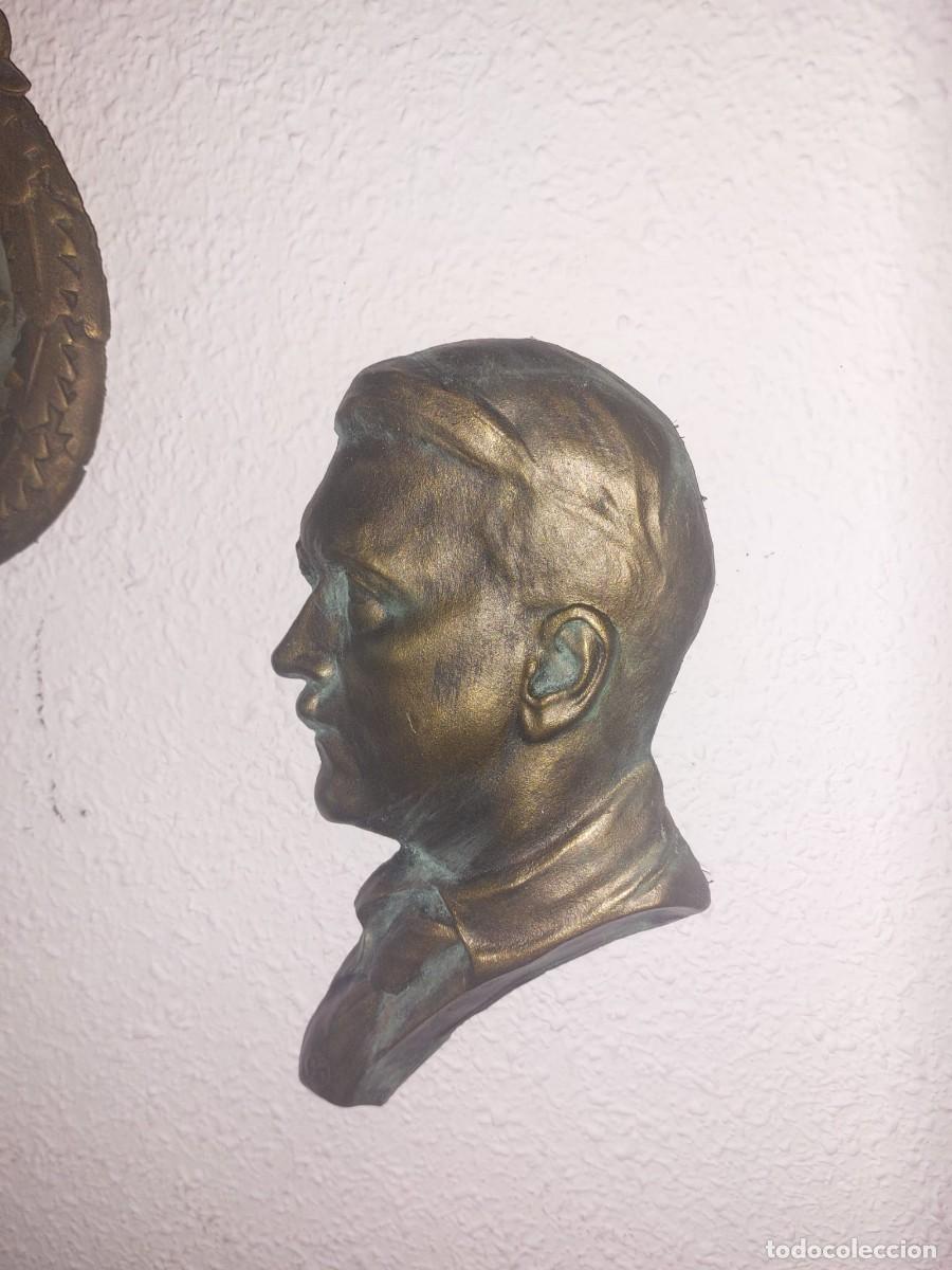 Militaria: Placa busto Adolf hitler