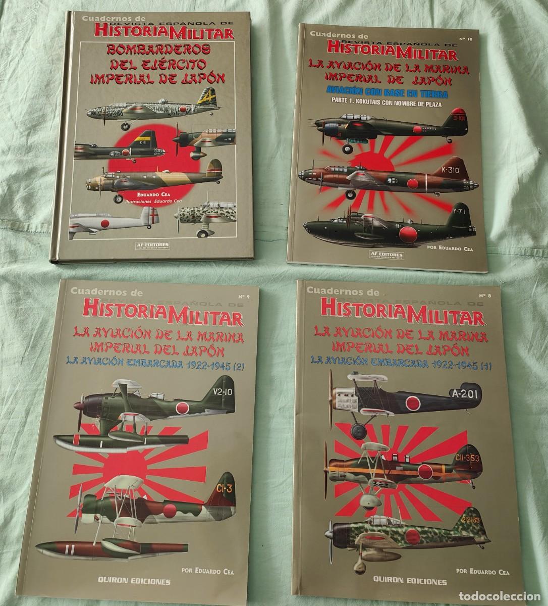 Militaria: Japon Aviacion WW2..Ejercito y Marina Imperial.. 4 libros 2 guerra mundial