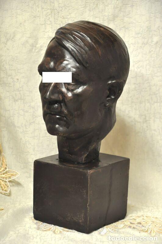 Militaria: ADOLF HITLER POLYSTONE BUST 300 mm - Foto 2