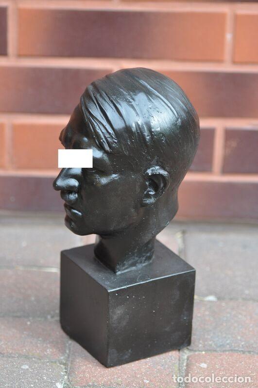 Militaria: ADOLF HITLER POLYSTONE BUST 300 mm - Foto 3