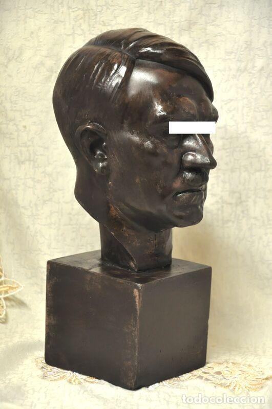 Militaria: ADOLF HITLER POLYSTONE BUST 300 mm - Foto 5