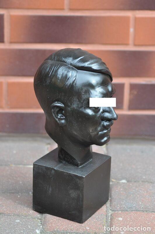 Militaria: ADOLF HITLER POLYSTONE BUST 300 mm - Foto 7
