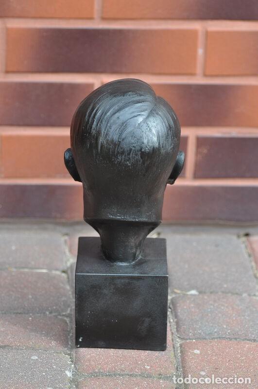 Militaria: ADOLF HITLER POLYSTONE BUST 300 mm - Foto 8