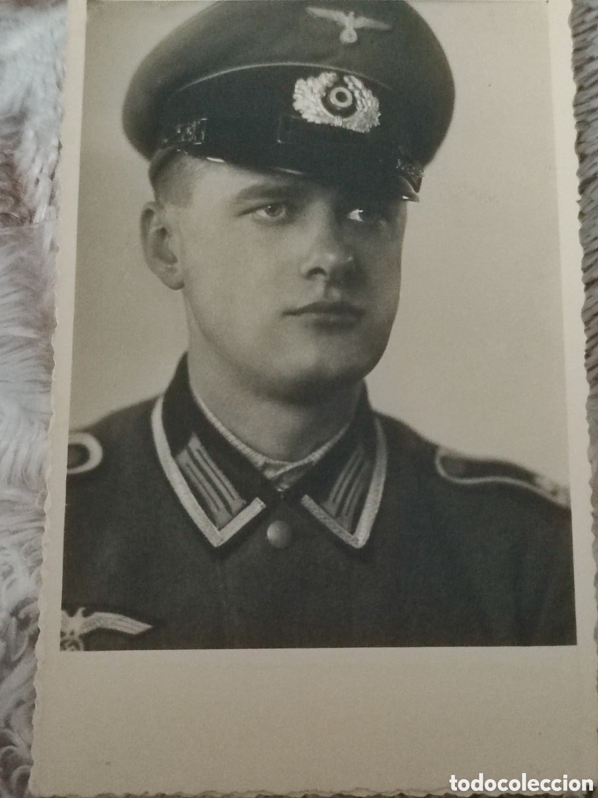 Militaria: Retrato postal original - Foto 1