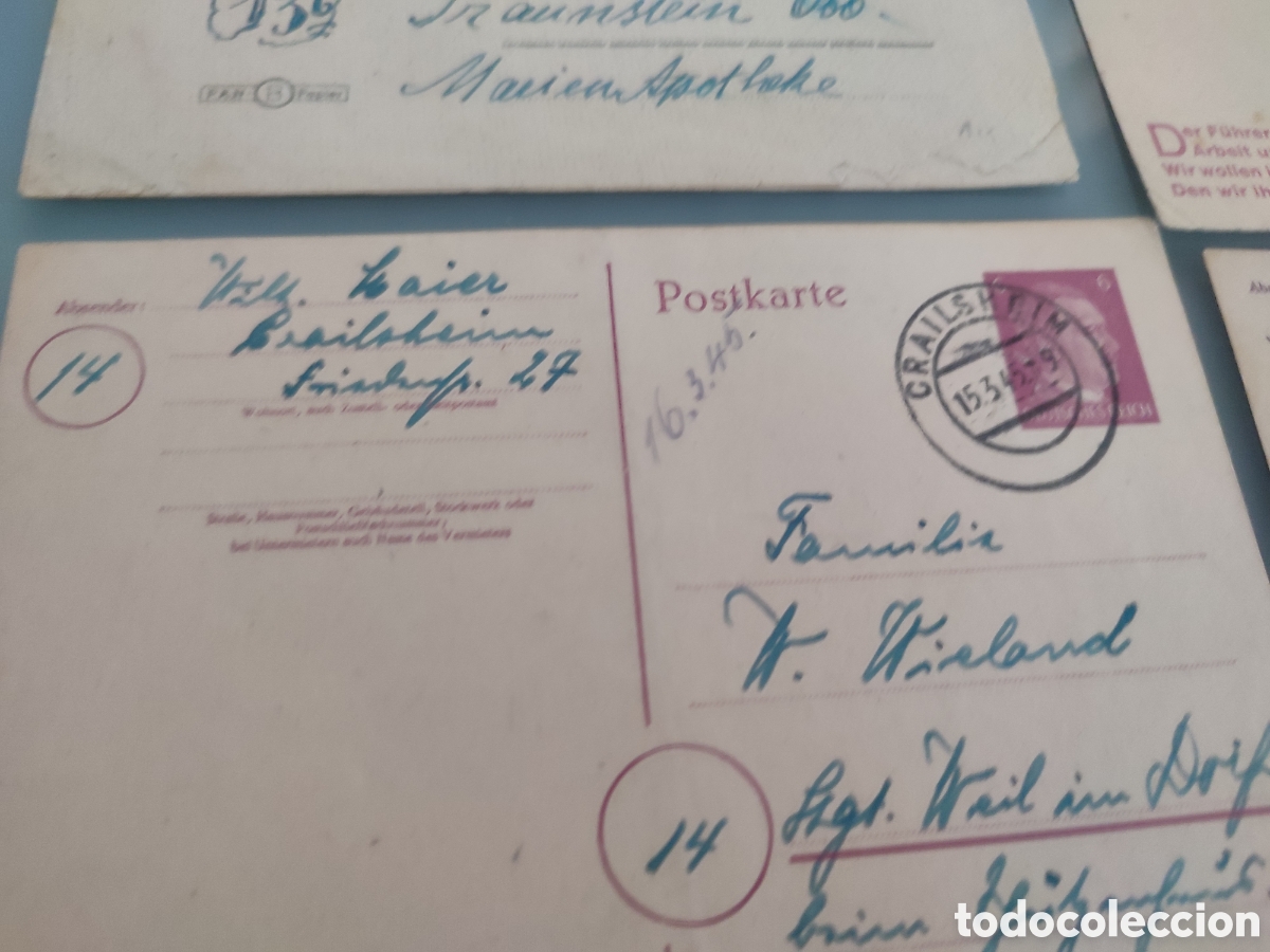 Militaria: Lote feldpost original - Foto 7