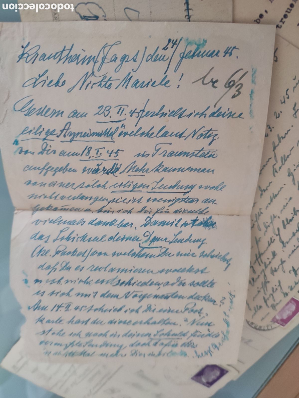 Militaria: Lote feldpost original - Foto 14