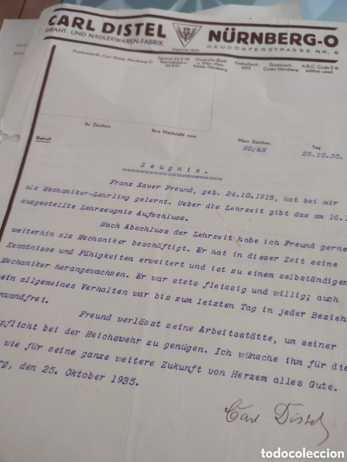 Militaria: Lote documentos N&uacute;remberg flak regimiento 18 - Foto 14