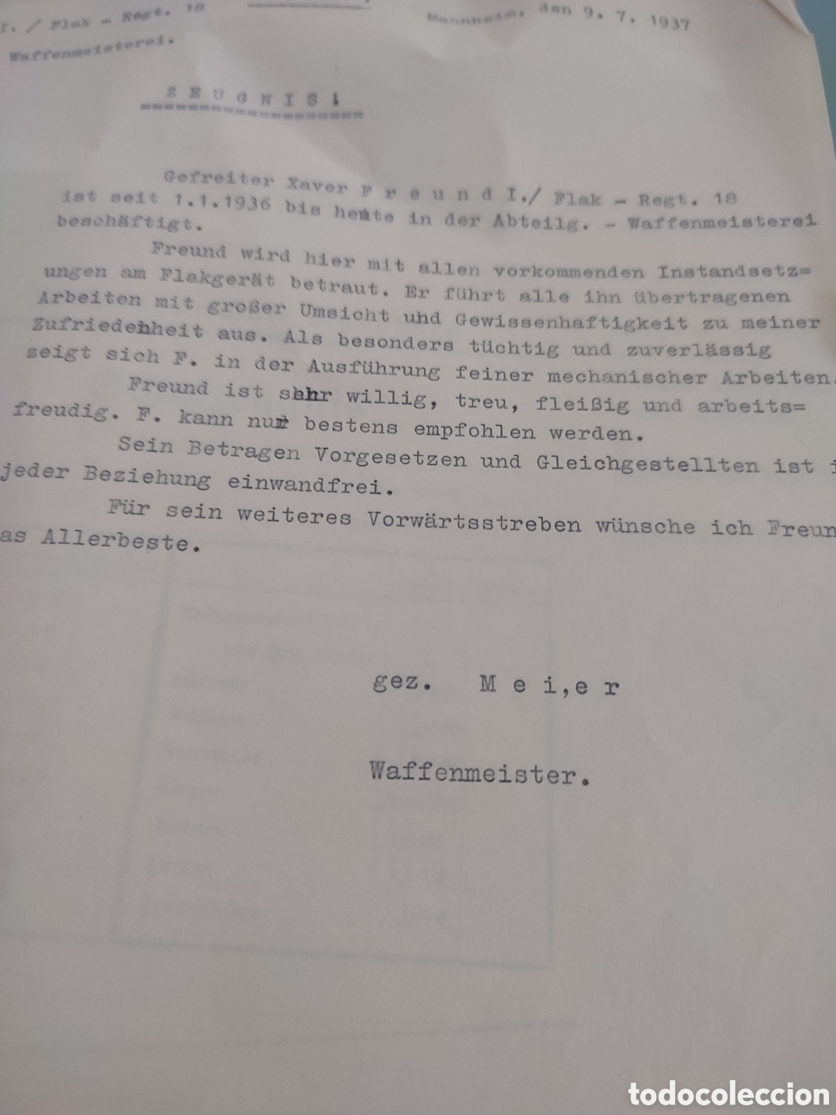 Militaria: Lote documentos N&uacute;remberg flak regimiento 18 - Foto 17