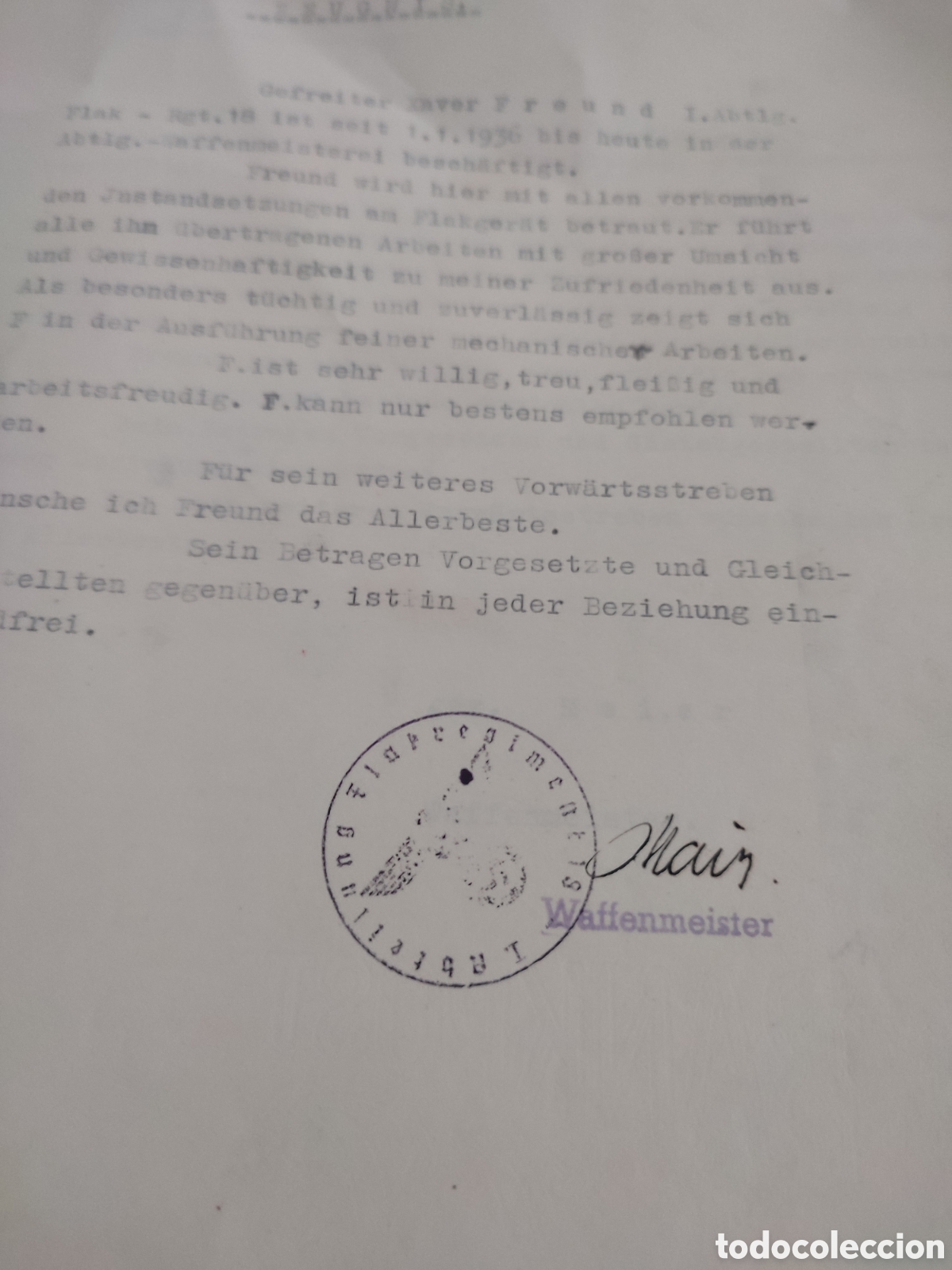 Militaria: Lote documentos N&uacute;remberg flak regimiento 18 - Foto 18