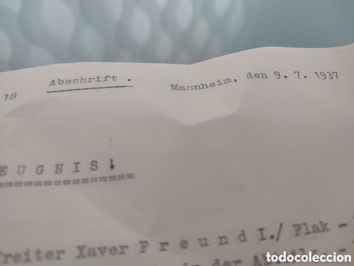 Militaria: Lote documentos N&uacute;remberg flak regimiento 18 - Foto 22