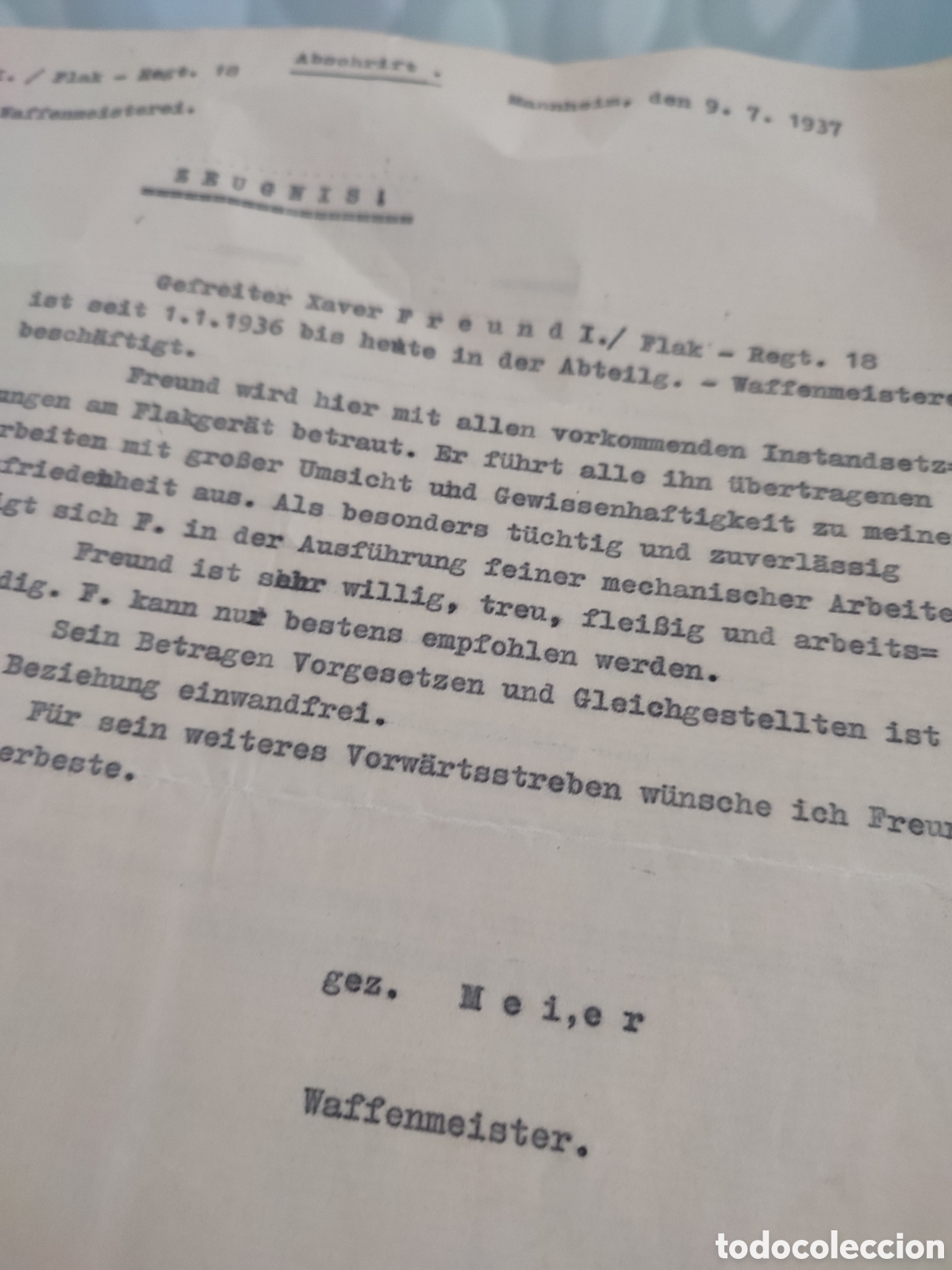 Militaria: Lote documentos N&uacute;remberg flak regimiento 18 - Foto 24