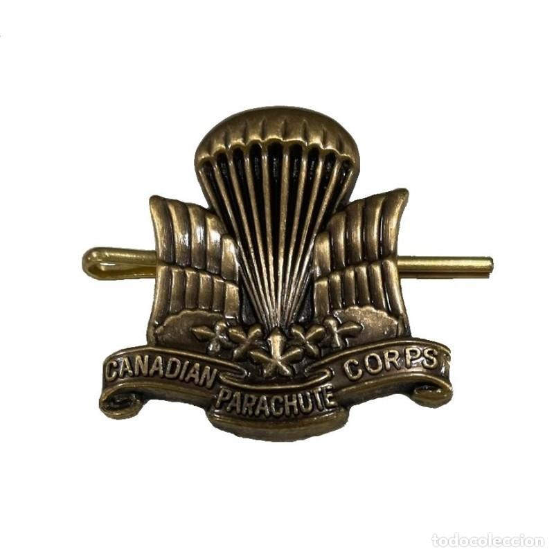 Militaria: INSIGNIA DE GORRA DEL CUERPO DE PARACAIDISTAS CANADIENSES