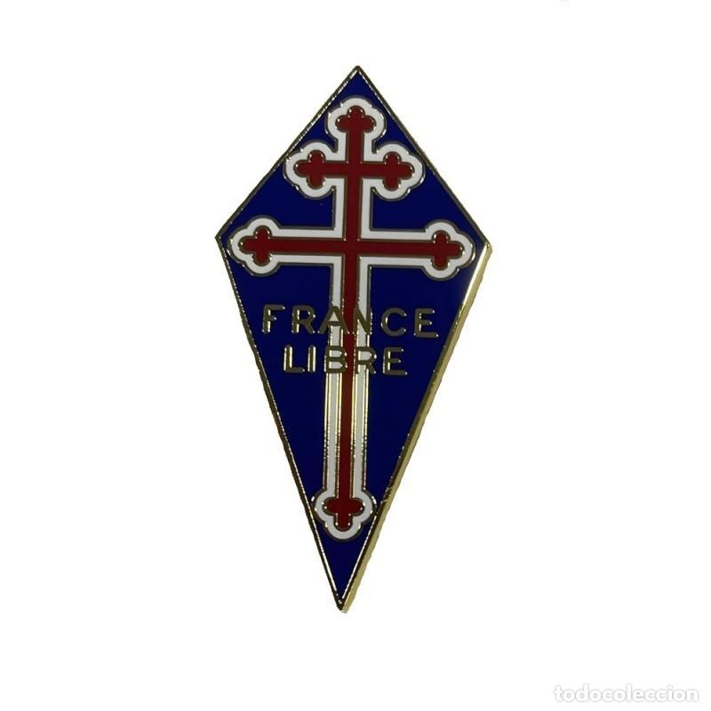 Militaria: INSIGNIA FUERZAS NAVALES DE LA FRANCIA LIBRE. segunda guerra mundial