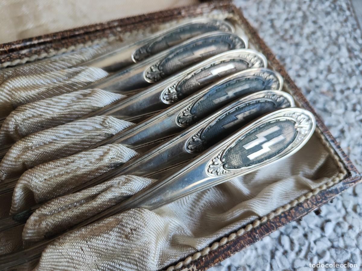 Militaria: Complete mess kantine set large spoons + case xx - Foto 2