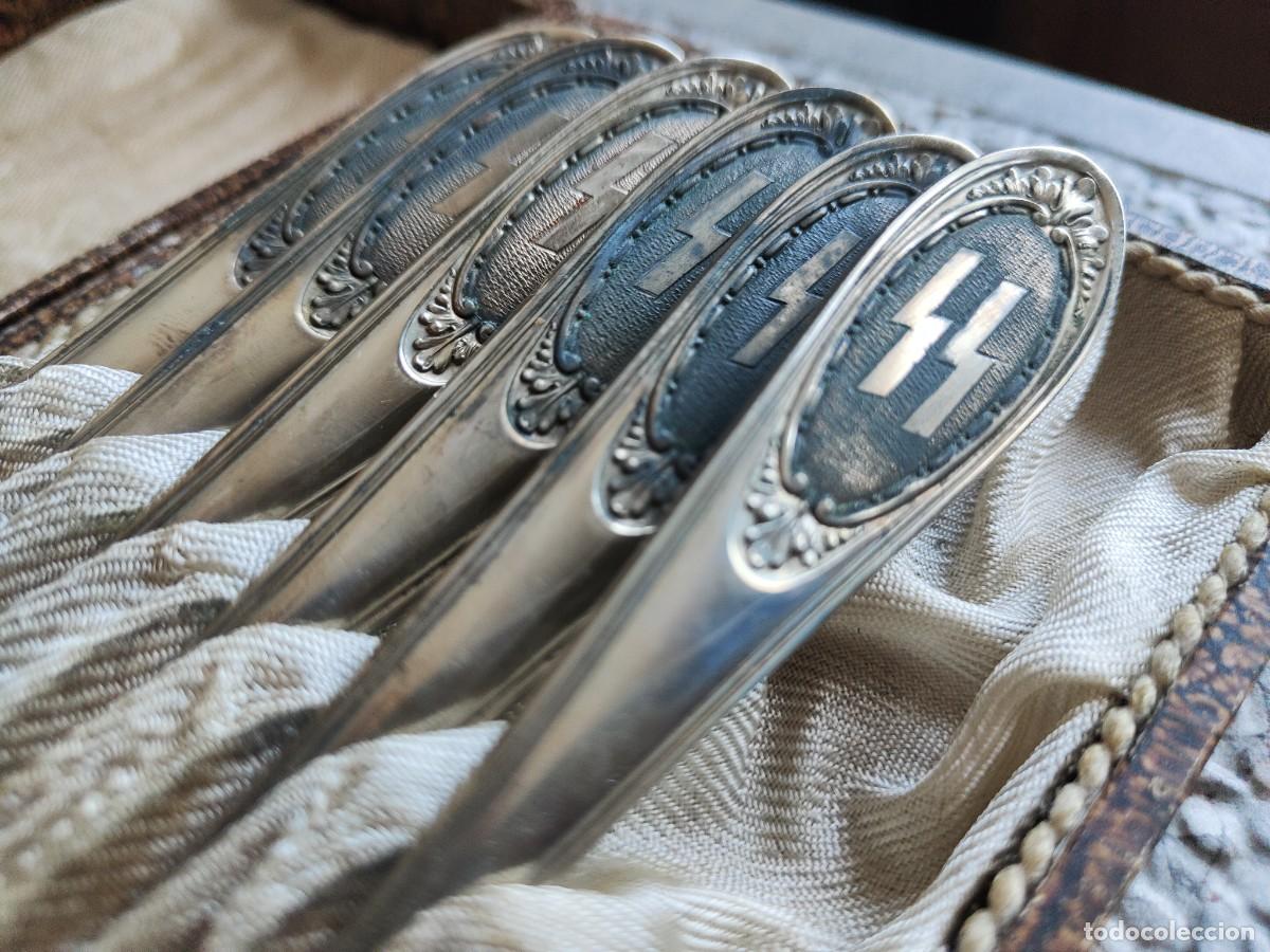 Militaria: Complete mess kantine set large spoons + case xx - Foto 3