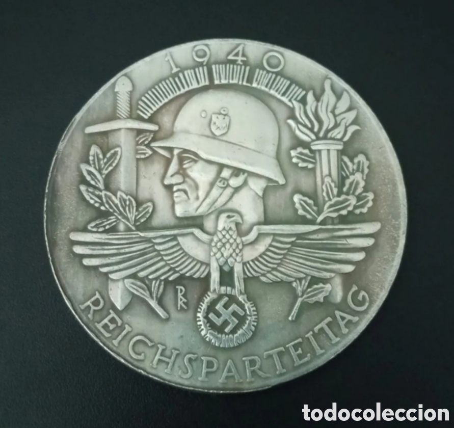 Militaria: MEDALLON CONMEMORATIVO, CONGRESO DE N&Uacute;REMBERG 1940. TERCER REICH. WWI