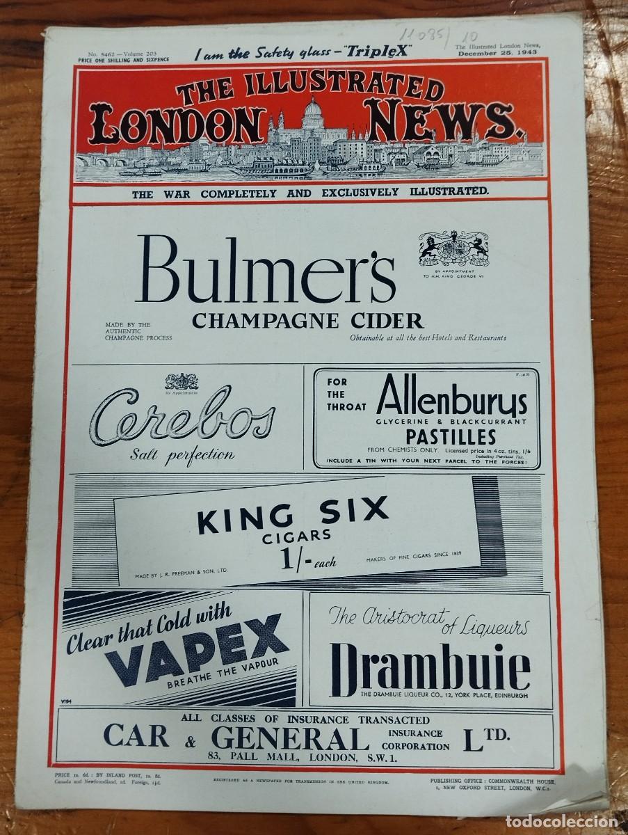 Military Antiques: REVISTA THE ILLUSTRATED LONDON NEWS n&ordm; 5462 de 25/12/1943. (II GUERRA MUNDIAL, FOTOS).