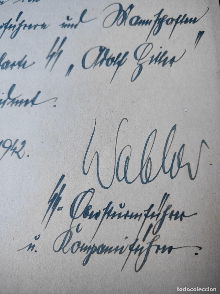 Militaria: Libro alem&aacute;n con dedicatoria a mando SS LAH - Foto 2