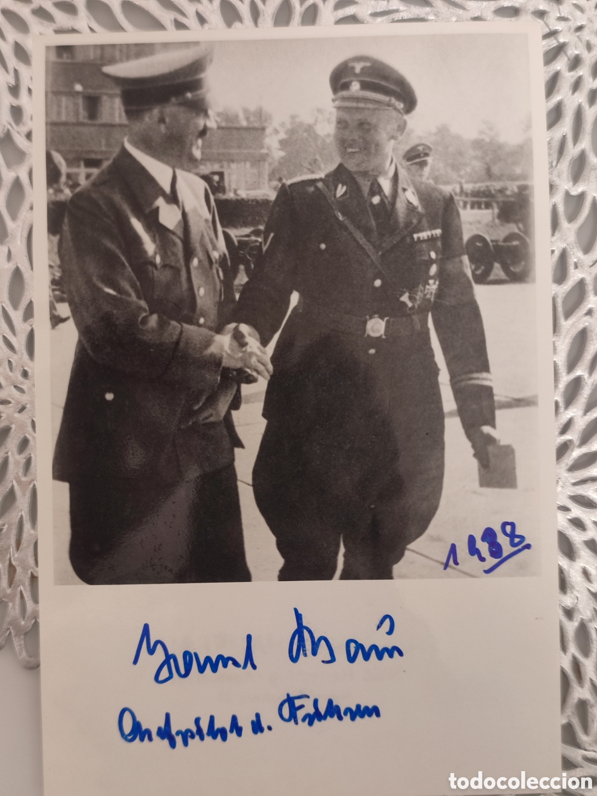 Militaria: Hans Baur firma original - Foto 1