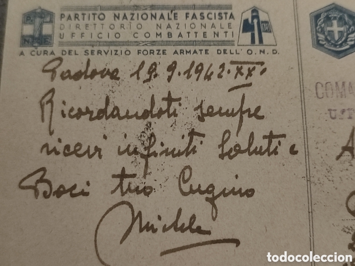 Militaria: Boccasile postal 2GM - Foto 7