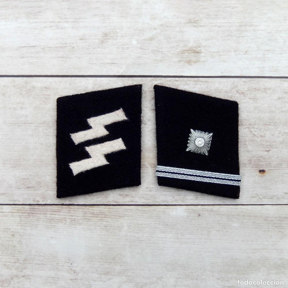 Militaria: Parches de cuello SS Scharf&uuml;hrer - Foto 1