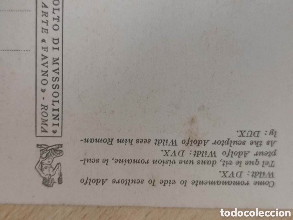 Militaria: Dux postal original en perfecto estado - Foto 3