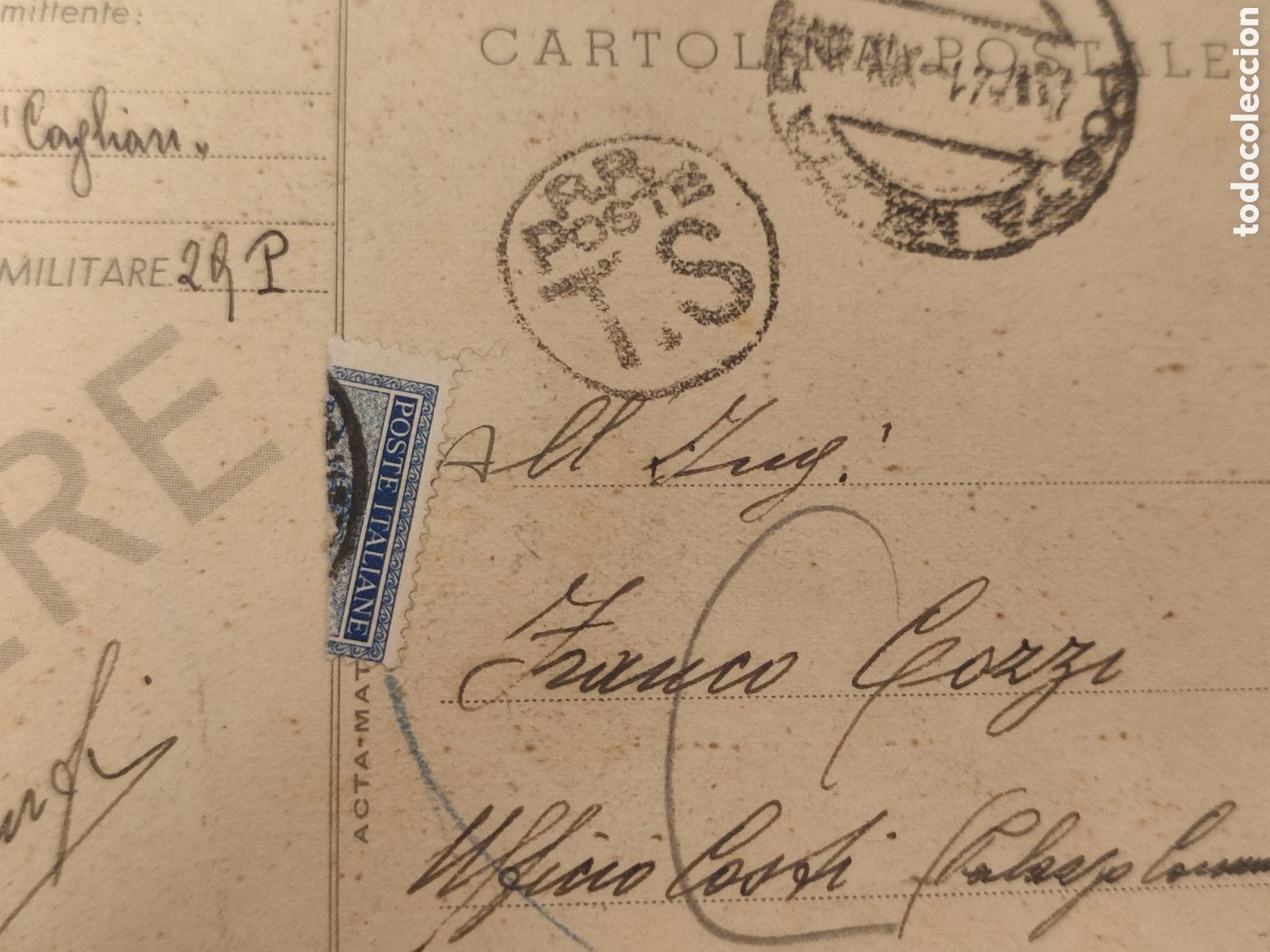 Militaria: PNF postal original y curculada - Foto 6