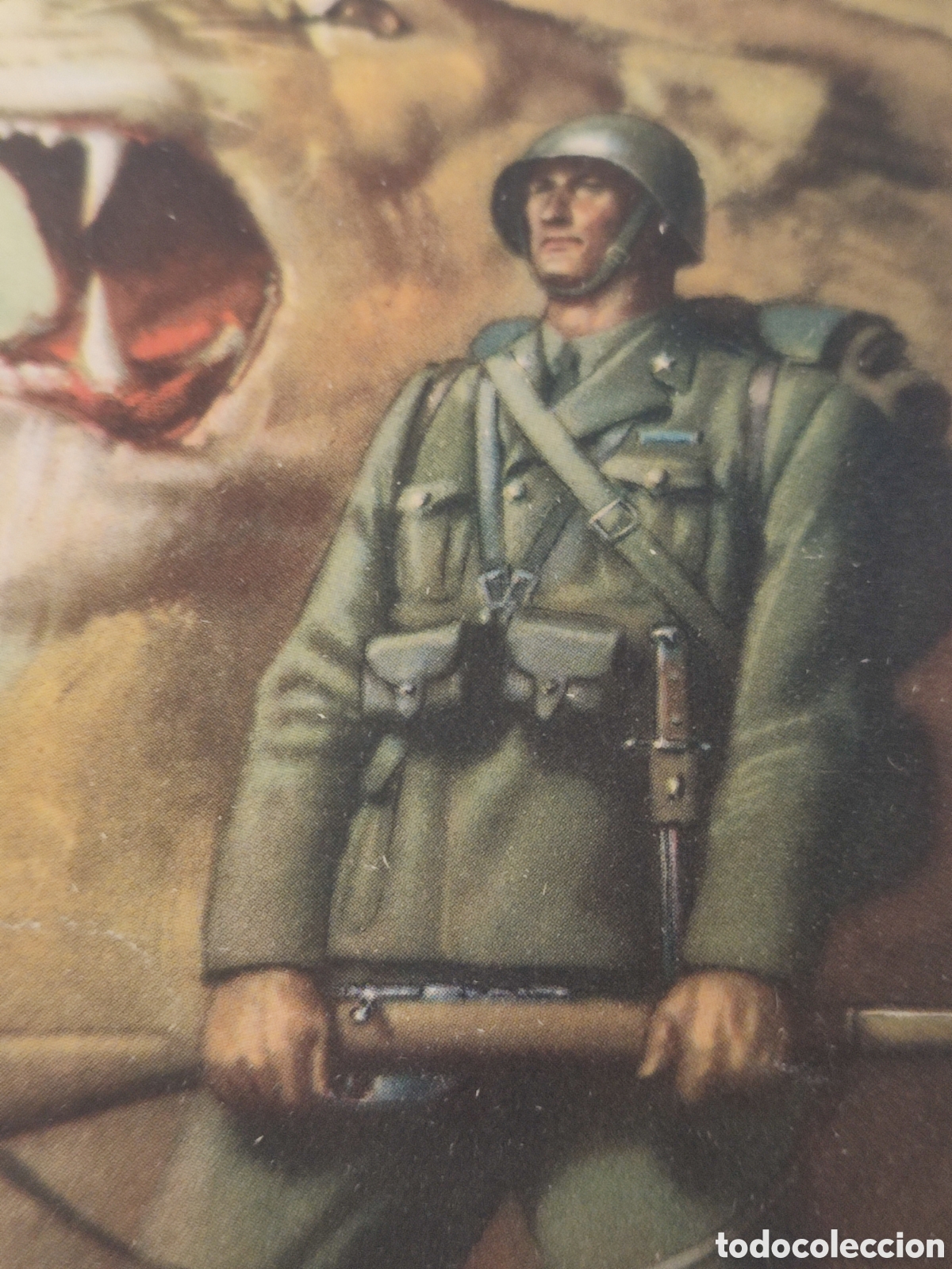 Militaria: PNF postal original y curculada - Foto 7