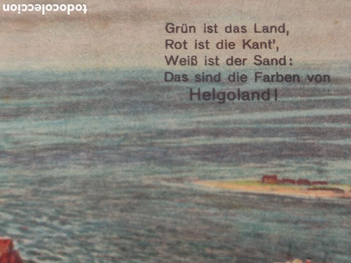 Militaria: Helgoland postal original 1933 - Foto 2