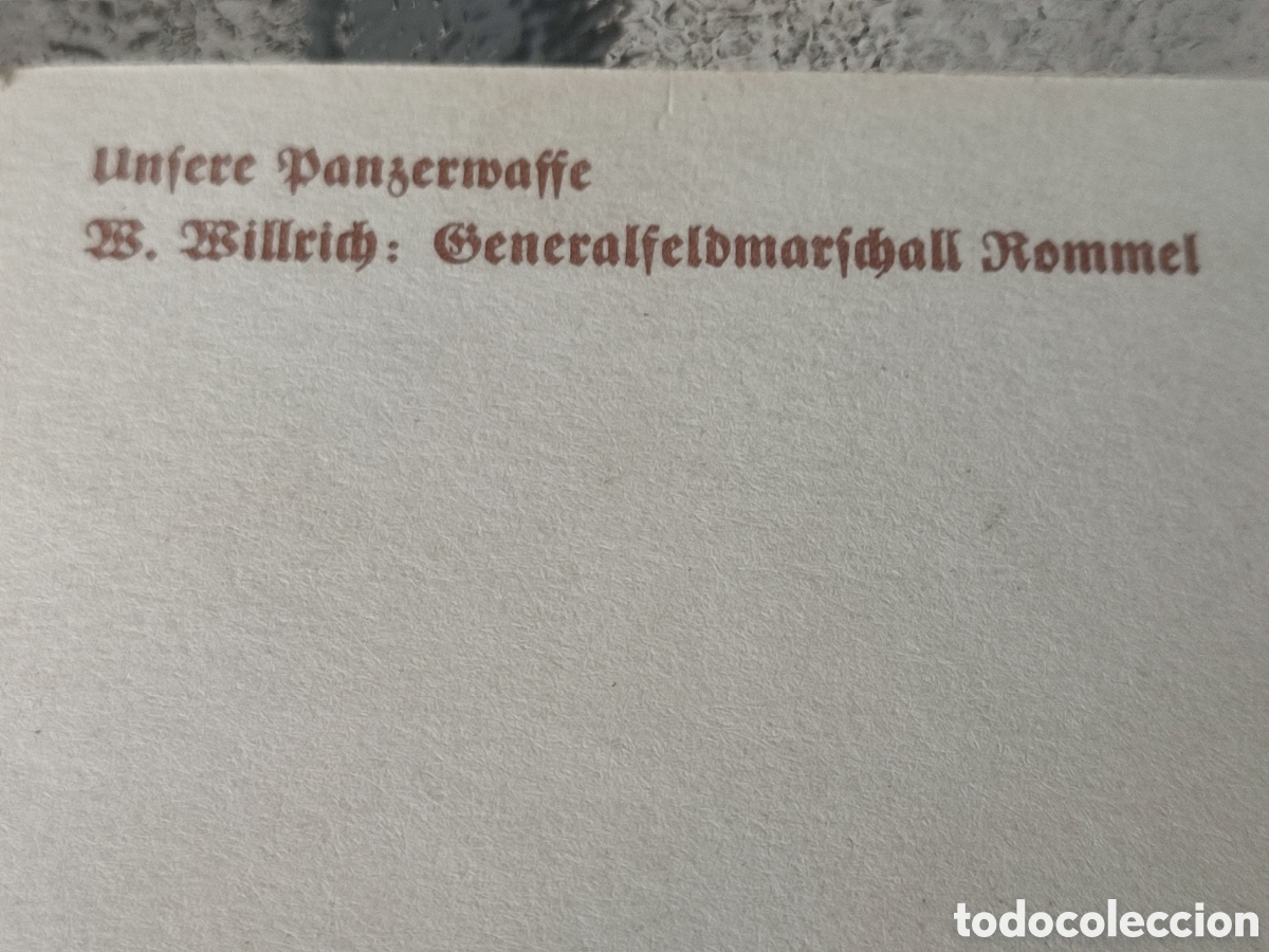 Militaria: Rommel willrich card - Foto 5