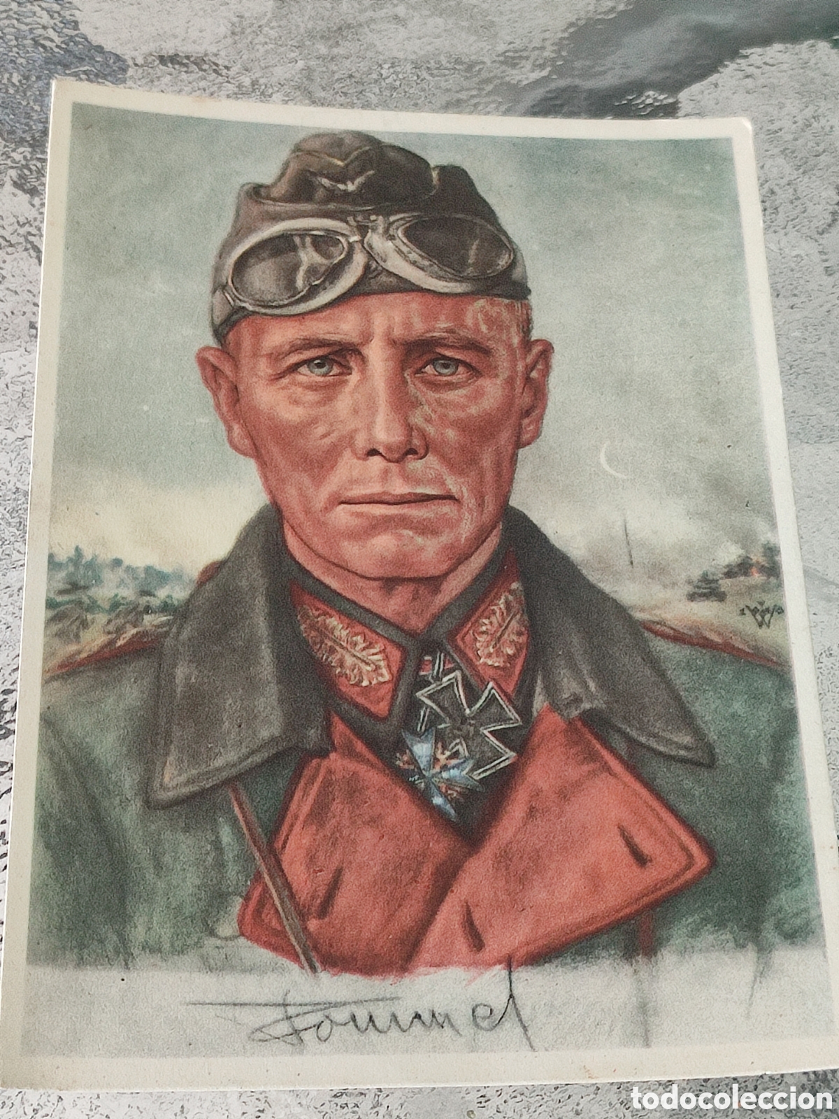 Militaria: Rommel willrich card - Foto 1