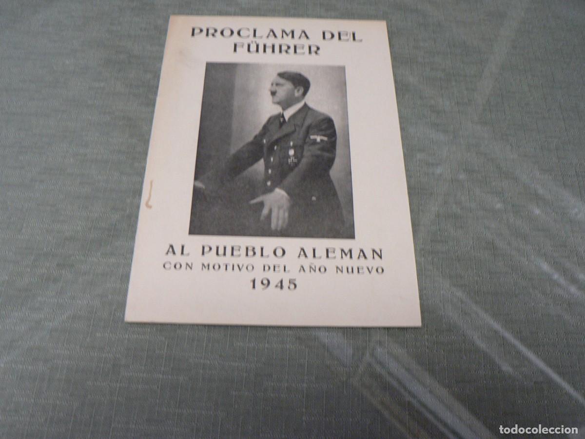 Militaria: PROCLAMA DEL FUHRER- - Foto 1