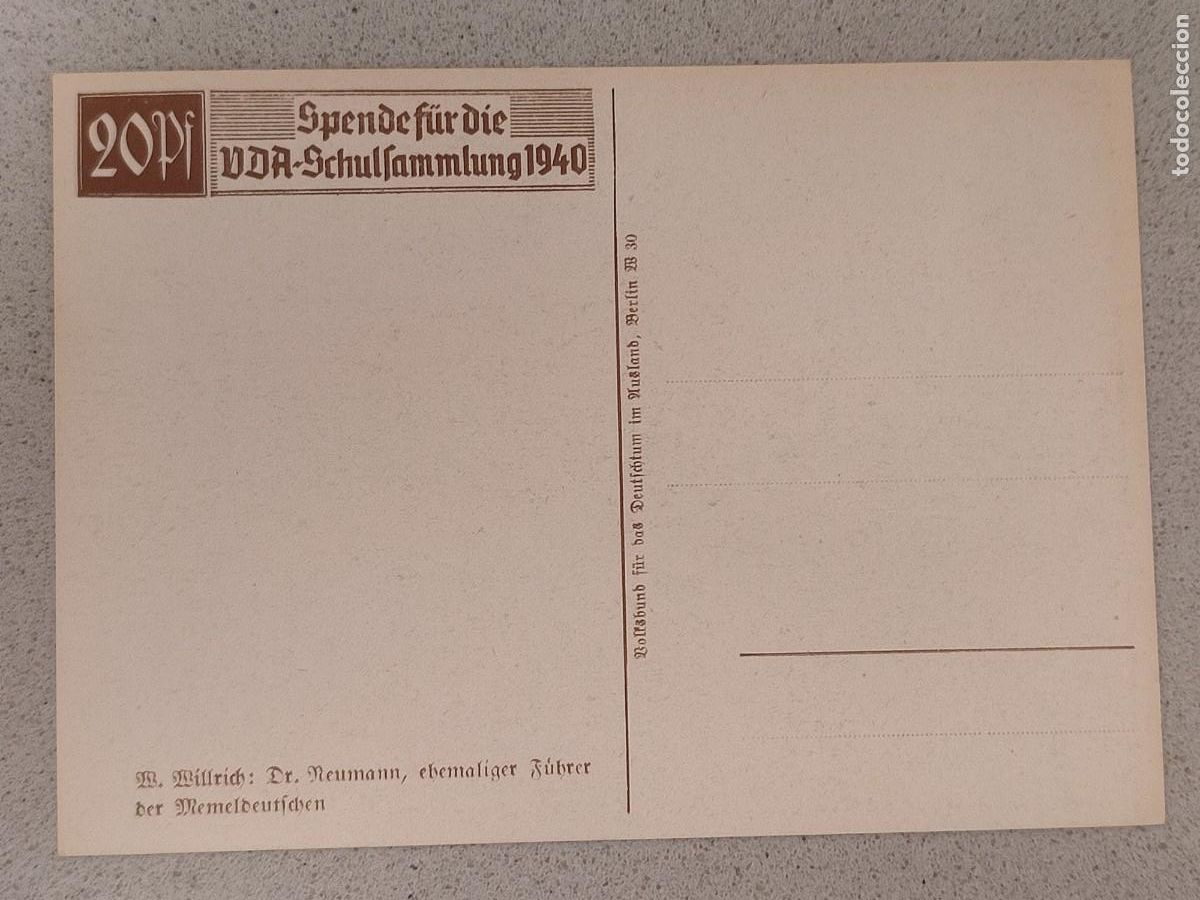 Militaria: Willrich card postal - Foto 2