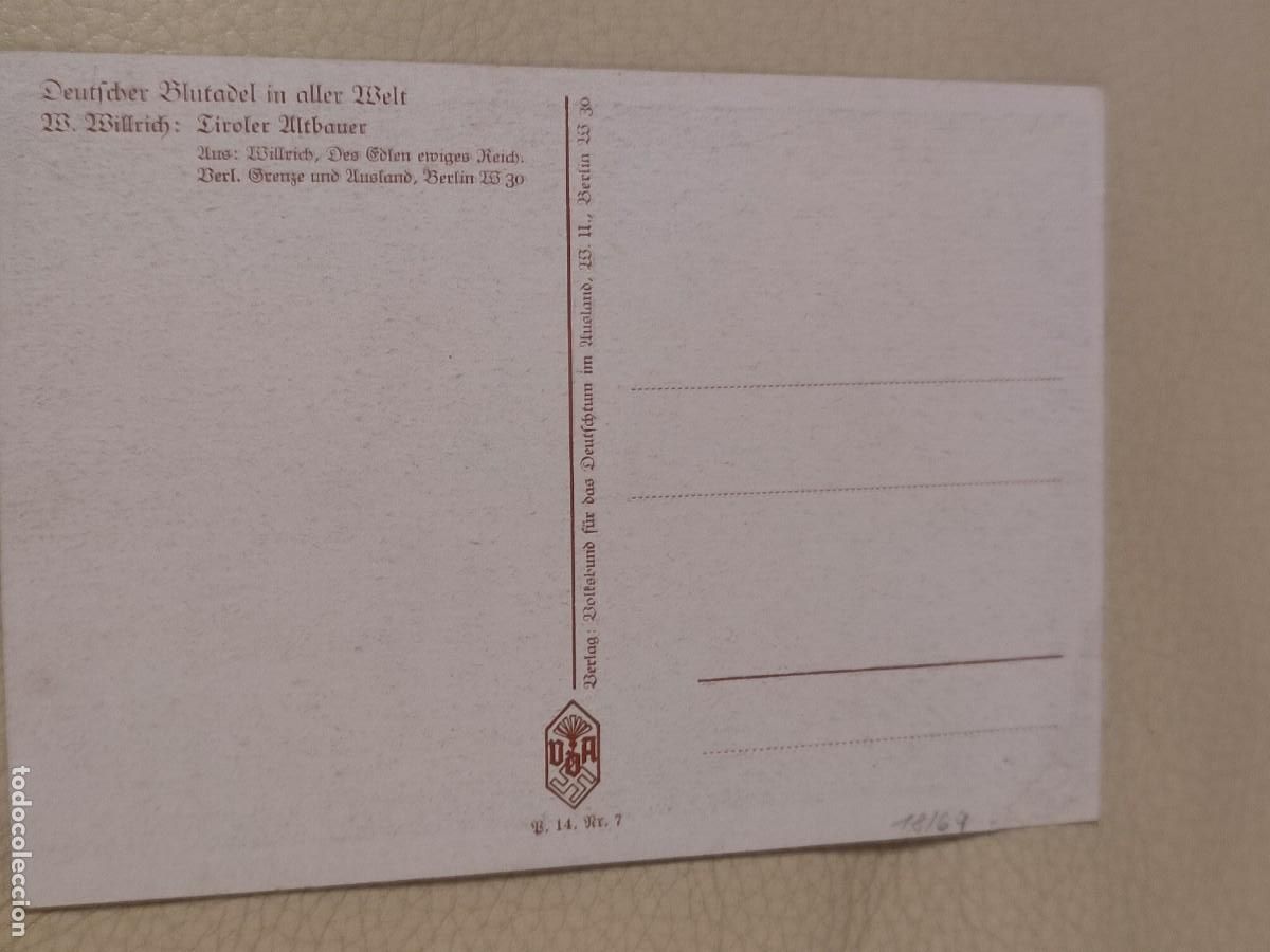 Militaria: Willrich postal akkk - Foto 3