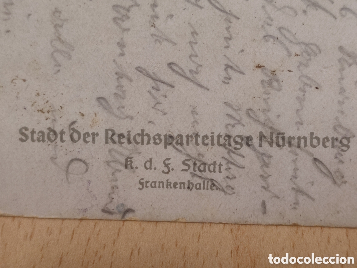 Militaria: Reichsparteitag postal original - Foto 6