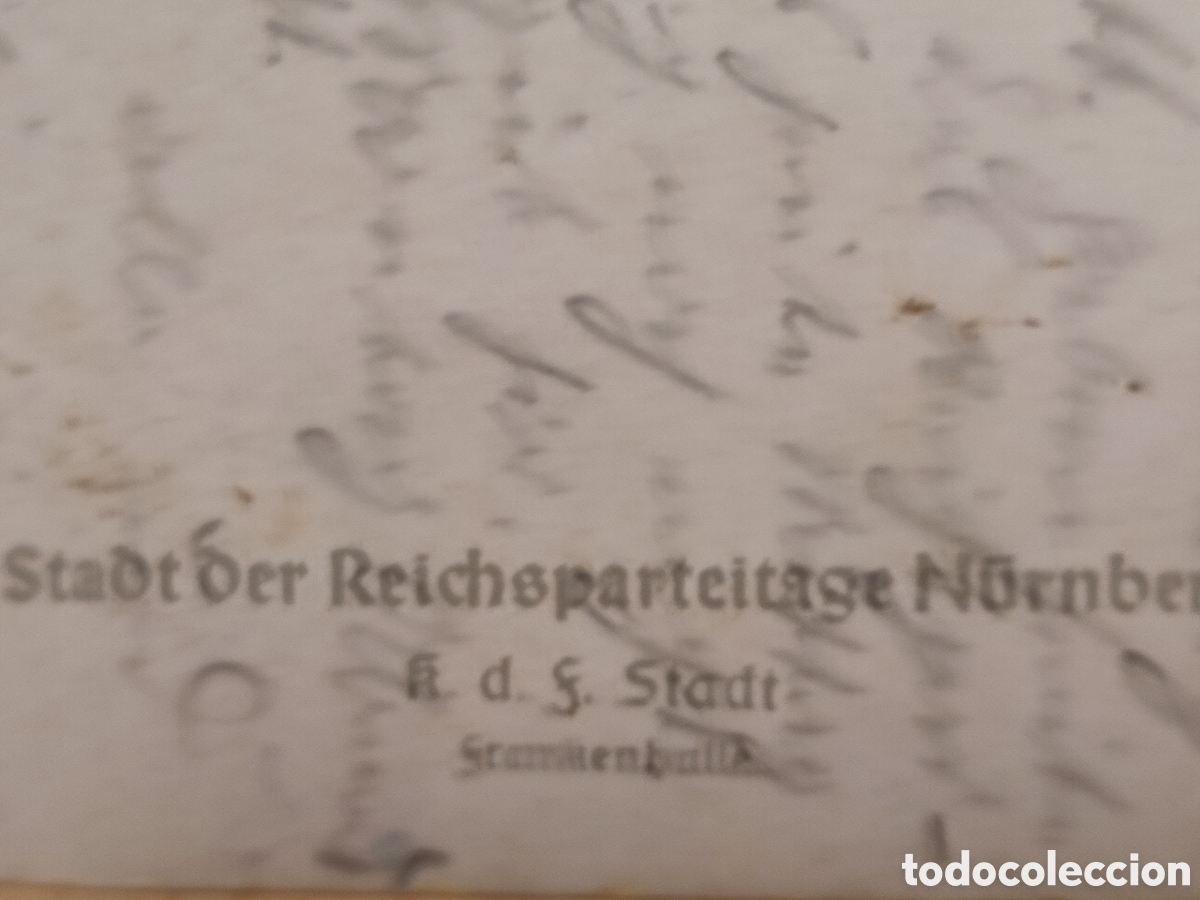 Militaria: Reichsparteitag postal original - Foto 7