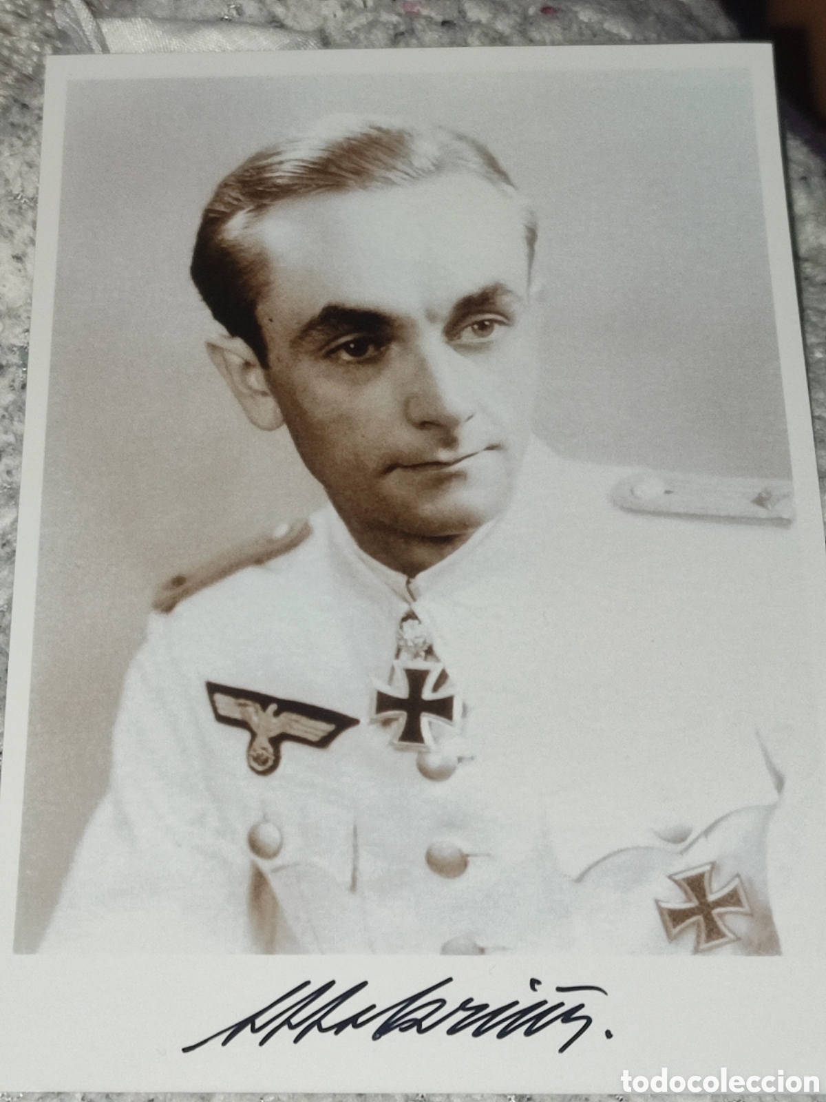 Militaria: Otto Carius firma original - Foto 1