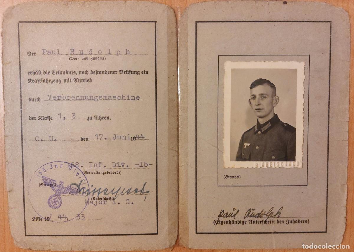 Militaria: Documentaci&oacute;n soldado alem&aacute;n WWII - Foto 1