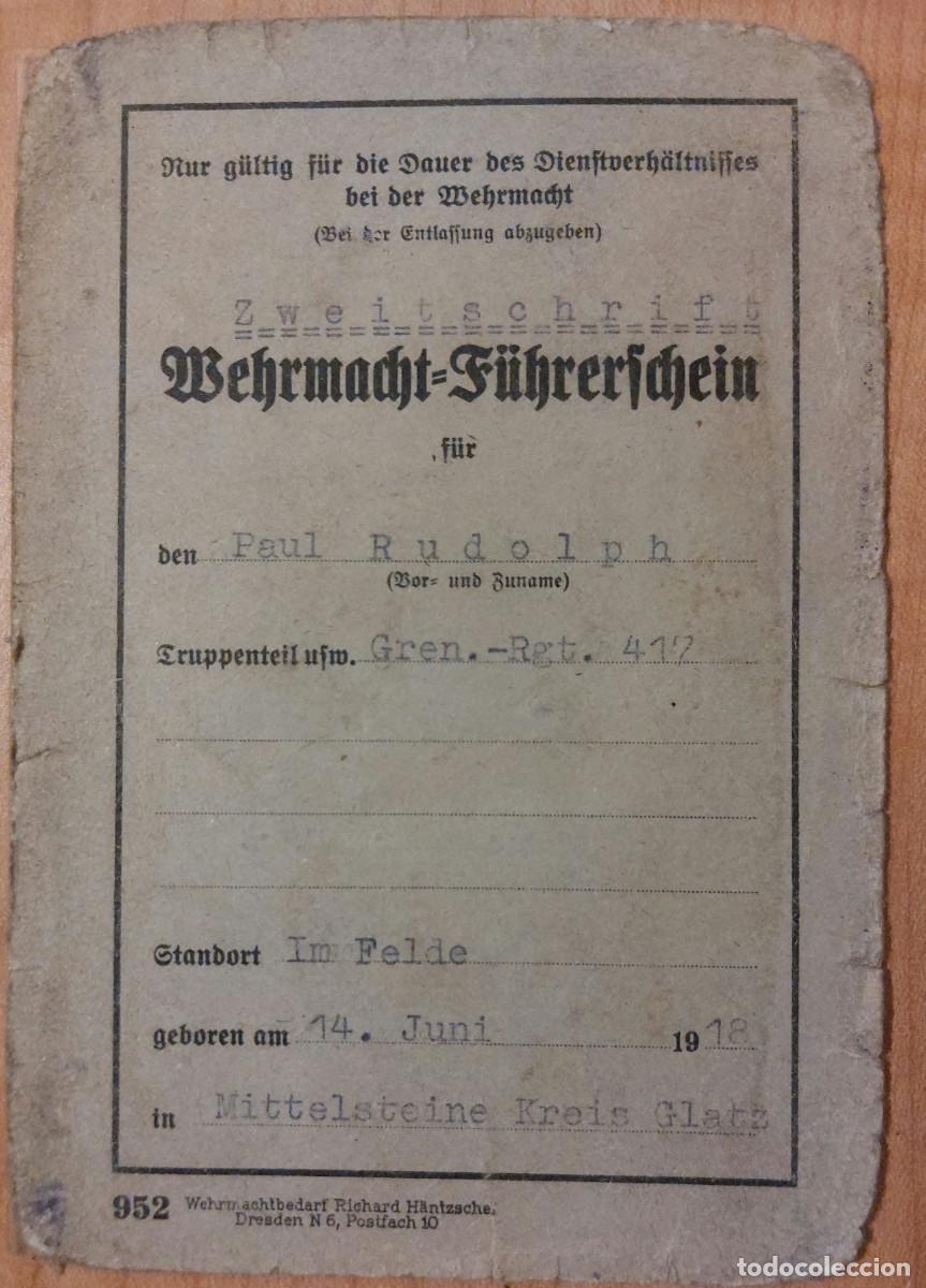 Militaria: Documentaci&oacute;n soldado alem&aacute;n WWII - Foto 2