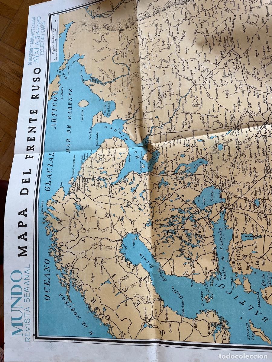 Militaria: Mapa del frente ruso de 1940, edici&oacute;n de 1940