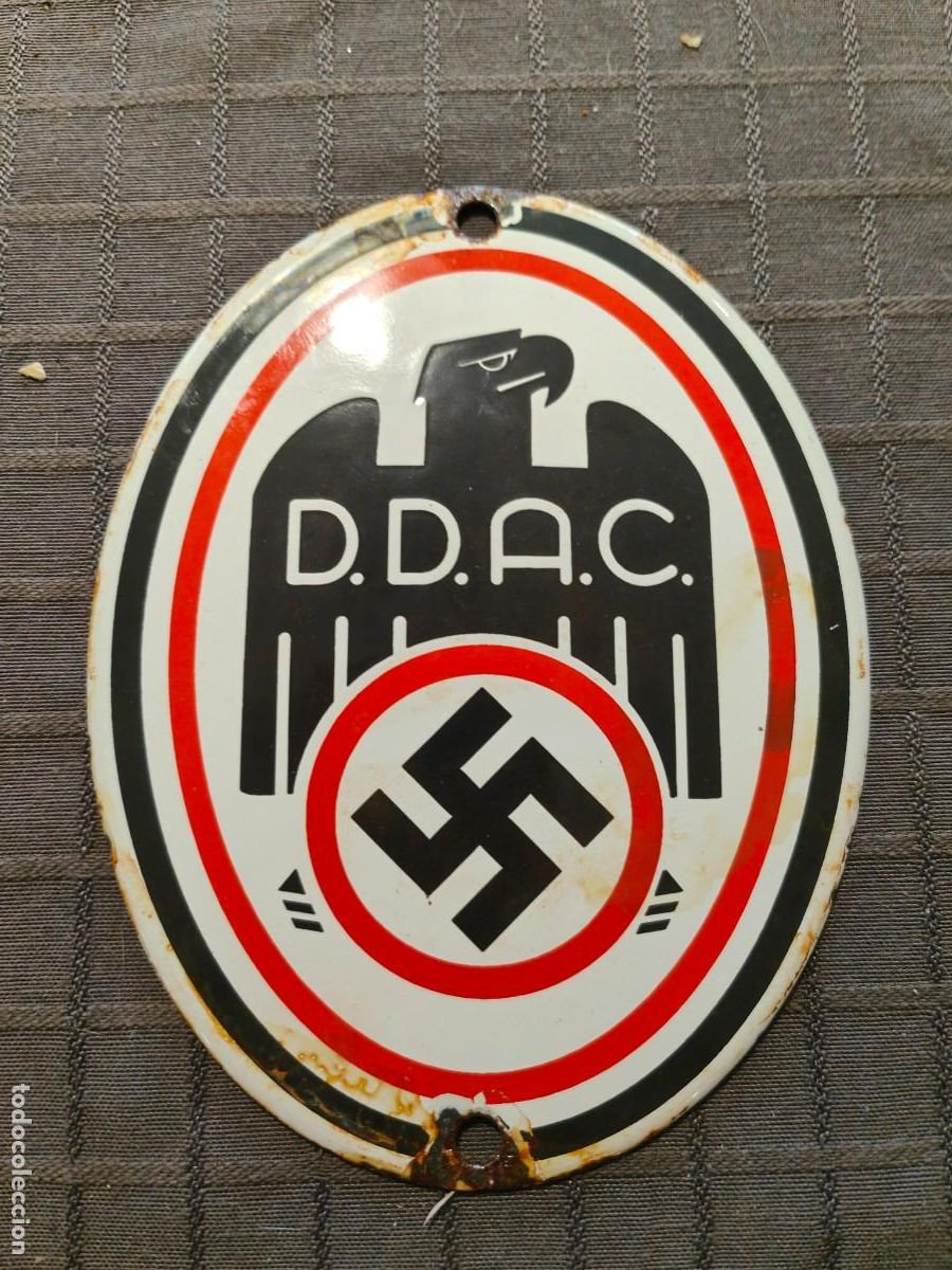 Militaria: Emailleschield D.D.A.C. 15cmx11cm - Foto 1