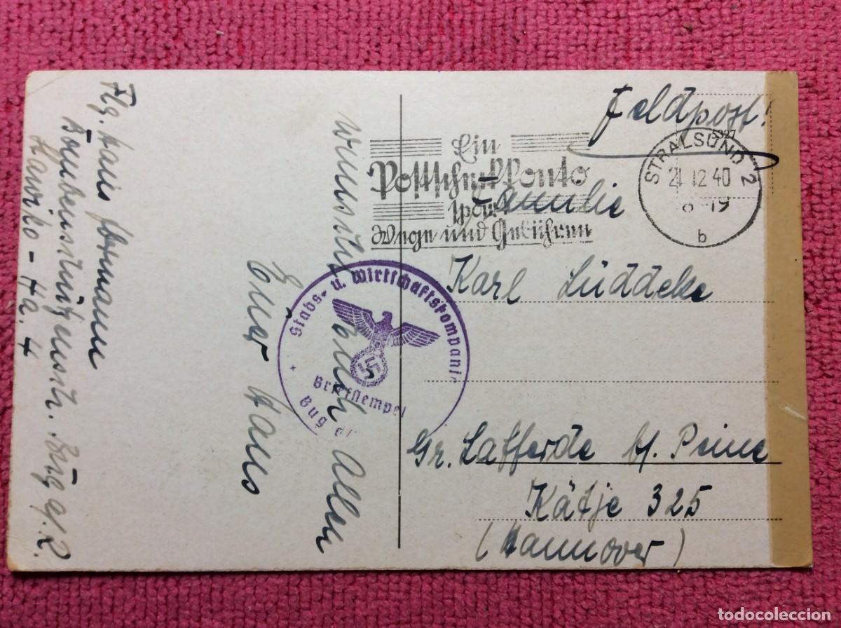 Militaria: ALEMANIA. II GUERRA MUNDIAL. 1940 TARJETA POSTAL CIRCULADA. FELDPOST (1ZKR43)