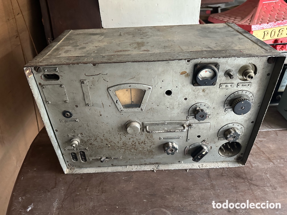 Militaria: ANTIGUA EMISORA DE RADIO MILITAR ALEMANA POSIBLEMENTE 2 GUERRA MUNDIAL.