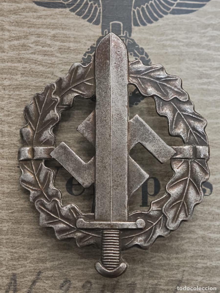 Militaria: Insignia SA Sportabzeichen en plata &ndash; L. Chr. Lauer N&uuml;rnberg-Berlin &ndash; original III Reich