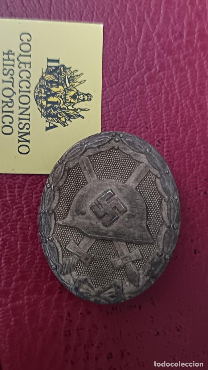 Militaria: Distintivo Herido en plata - Foto 1