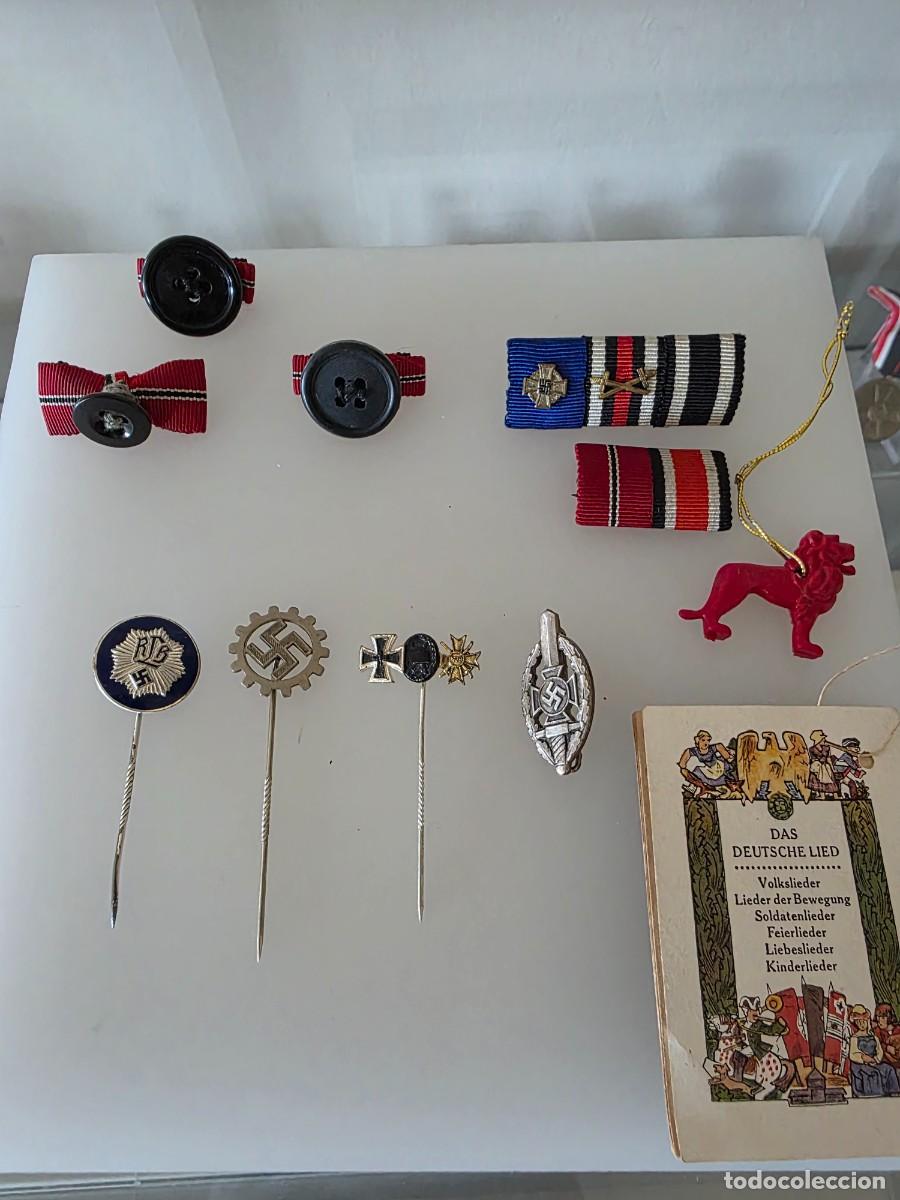 Militaria: Lote pins y otros articulos alemanes Segunda Guerra Mundial &ndash; RAD RLB Iron Cross
