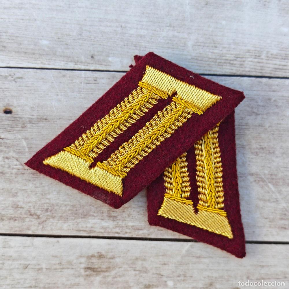 Militaria: Parches de cuello Wehrmacht Heer cuartel general del estado mayor