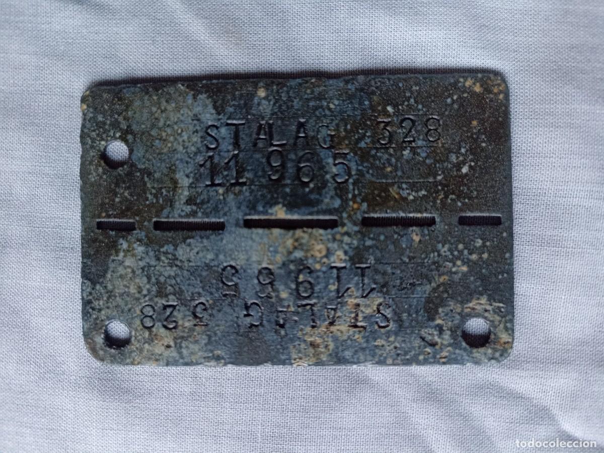 Militaria: Placa original del campo de concentraci&oacute;n Stalag 328 (III Reich Hitler- Nazi- Alemania) WWII