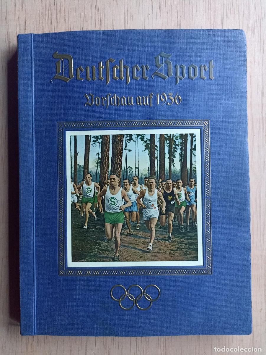 Militaria: Deutscher Sport Vorschau auf 1936, libro fotocromos olimpiada (III Reich Hitler- Nazi- Alemania) WWI