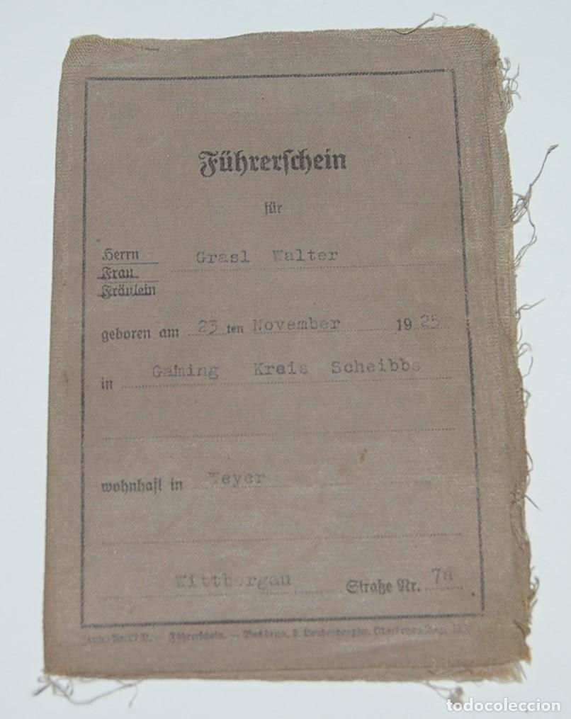 Militaria: F&Uuml;HRERSCHEIN - LICENCIA DE CONDUCIR DEL TERCER REICH
